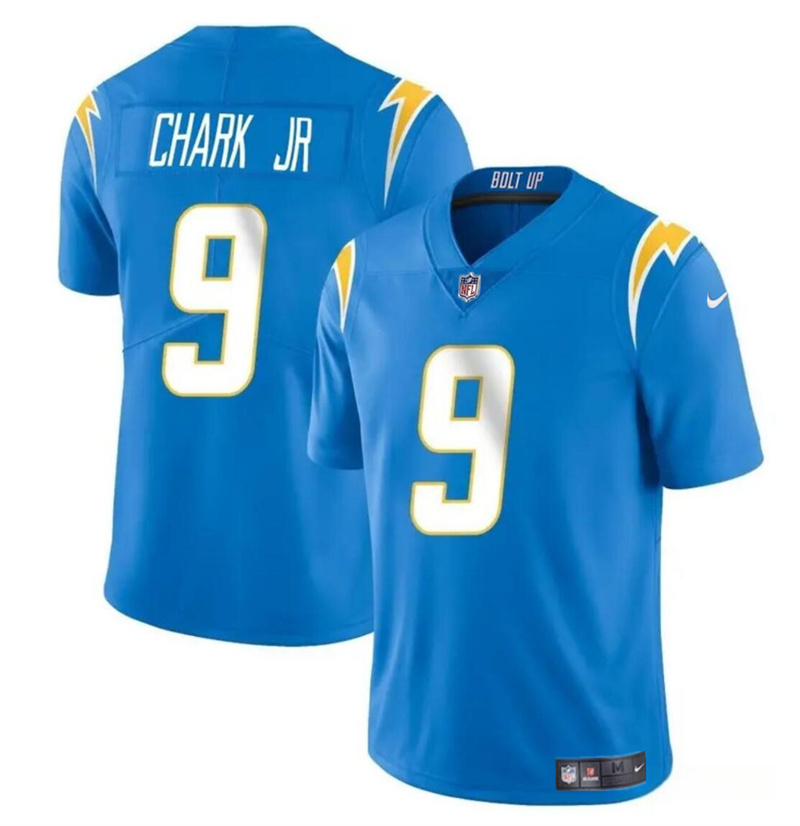 Men's Los Angeles Chargers #9 DJ Chark Jr Blue 2024 Vapor Limited Stitched Football Jersey