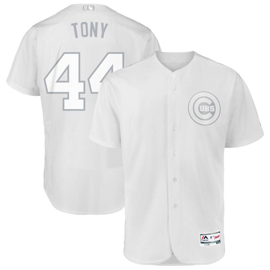 Chicago Cubs #44 Anthony Rizzo Tony Majestic 2019 Players' Weekend Flex Base Authentic Player Jersey White