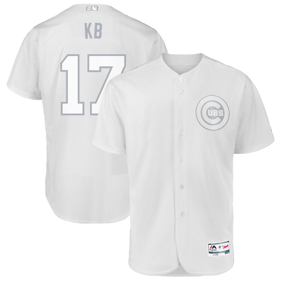 Chicago Cubs #17 Kris Bryant KB Majestic 2019 Players' Weekend Flex Base Authentic Player Jersey White