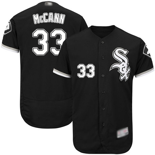 White Sox #33 James McCann Black Flexbase Authentic Collection Stitched MLB Jersey