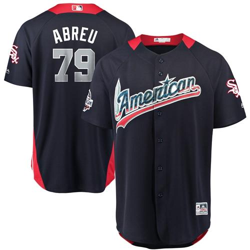 White Sox #79 Jose Abreu Navy Blue 2018 All-Star American League Stitched MLB Jersey