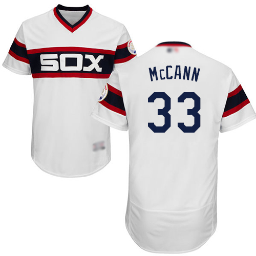 White Sox #33 James McCann White Flexbase Authentic Collection Alternate Home Stitched MLB Jersey