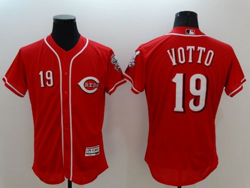 Reds #19 Joey Votto Red Flexbase Authentic Collection Stitched MLB Jersey