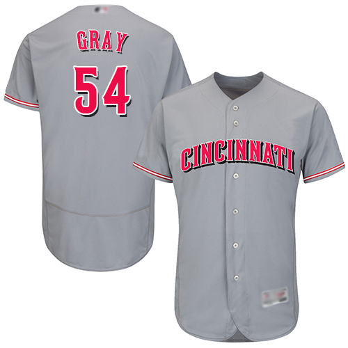 Reds #54 Sonny Gray Grey Flexbase Authentic Collection Stitched MLB Jersey