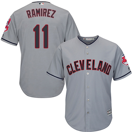 Indians #11 Jose Ramirez Grey New Cool Base Stitched MLB Jersey