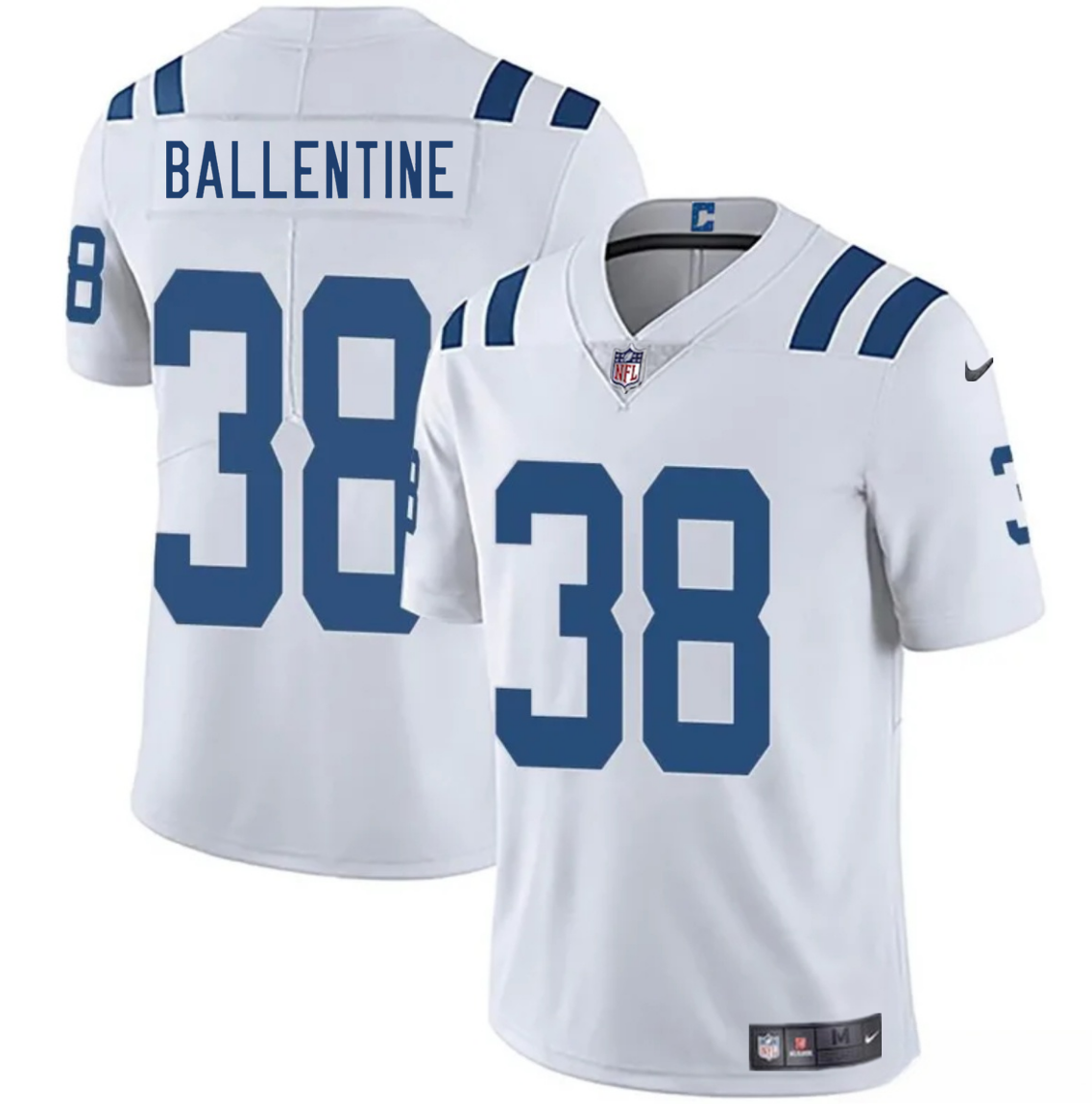 Men's Indianapolis Colts #38 Corey Ballentine White 2025 Vapor Limited Stitched Football Jersey Men's Indianapolis Colts #38 Corey Ballentine White 2025 Vapor Limited Stitched Football Jersey