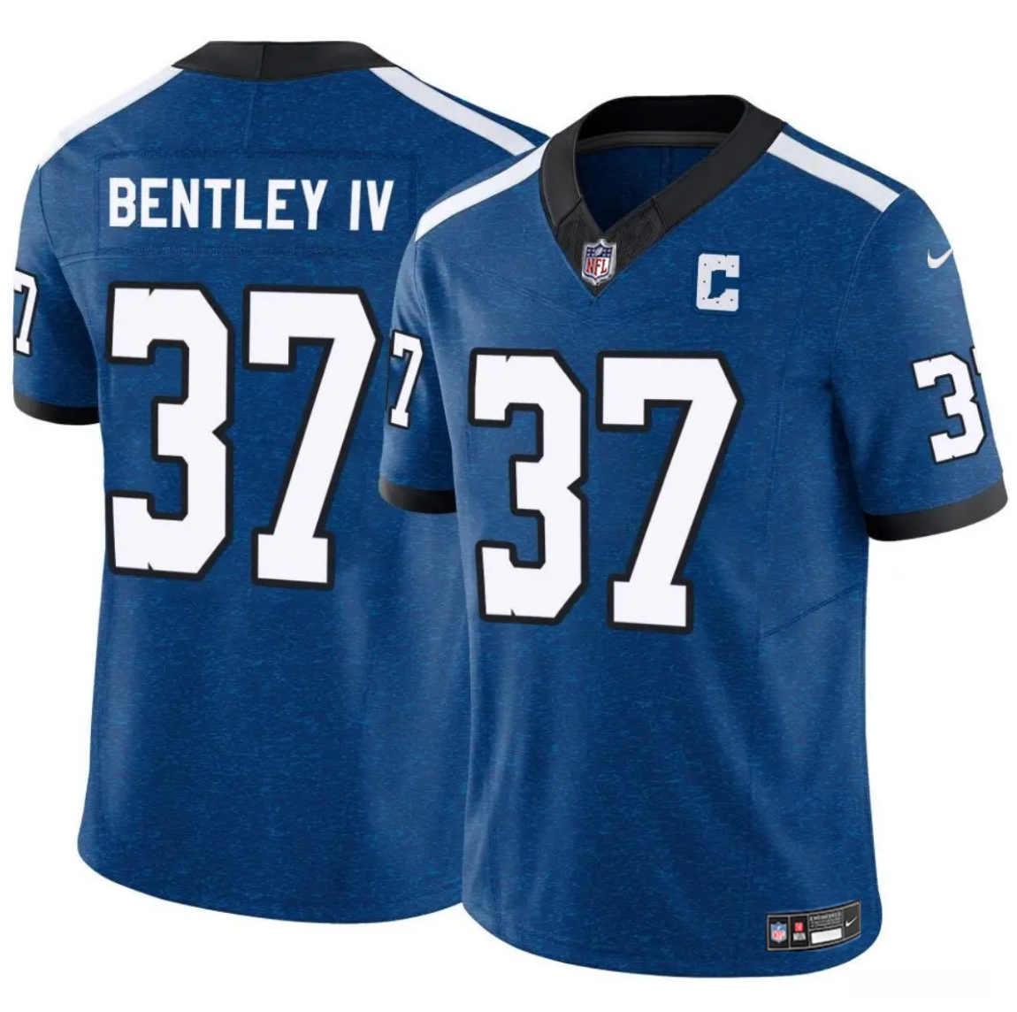 Men's Indianapolis Colts #37 Ulysses Bentley IV Blue 2025 F.U.S.E. Vapor Limited Stitched Football Jersey