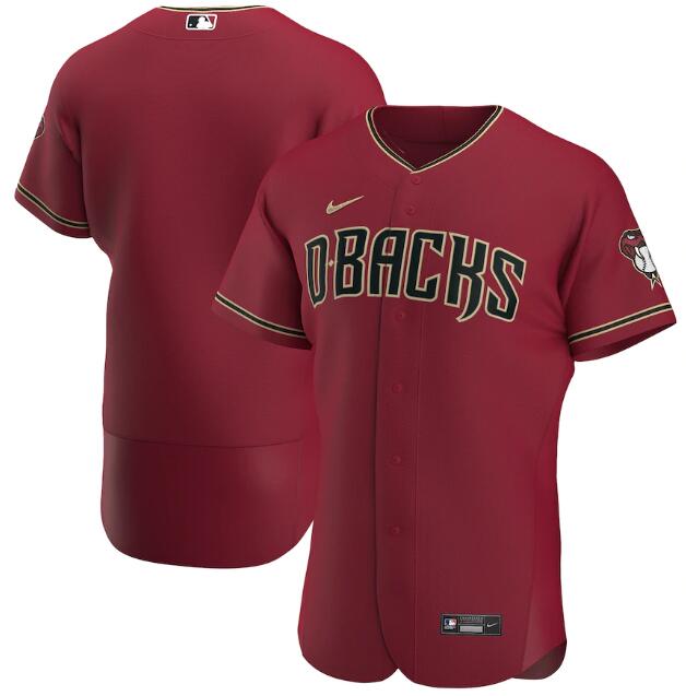 Men's Arizona Diamondbacks Blank 2020 Red MLB Flex Base Stitched MLB Jersey