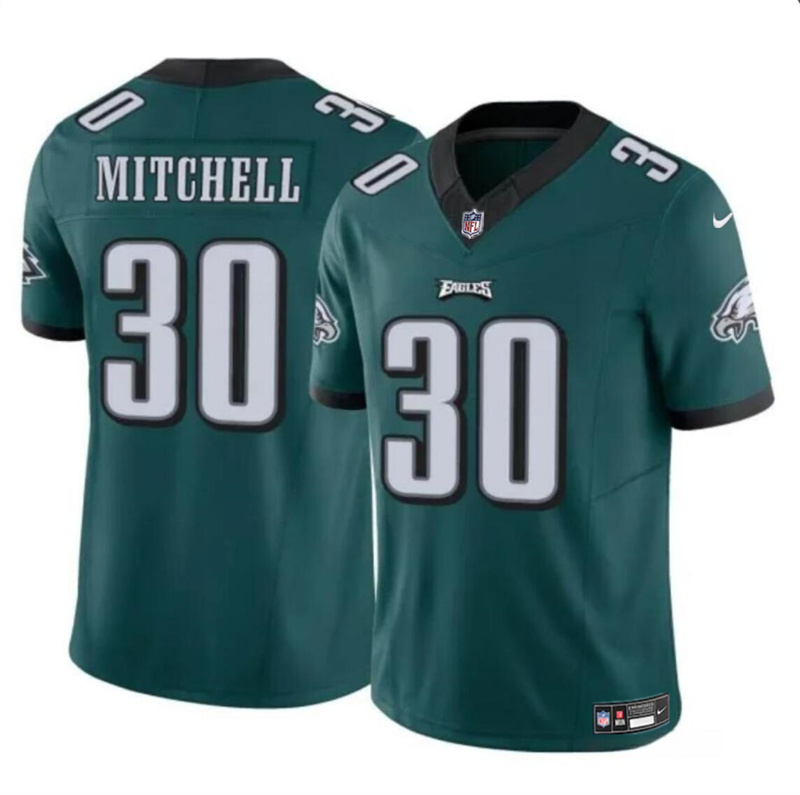 Men's Philadelphia Eagles #30 Quinyon Mitchell Green 2024 Draft F.U.S.E Vapor Untouchable Limited Stitched Football Jersey
