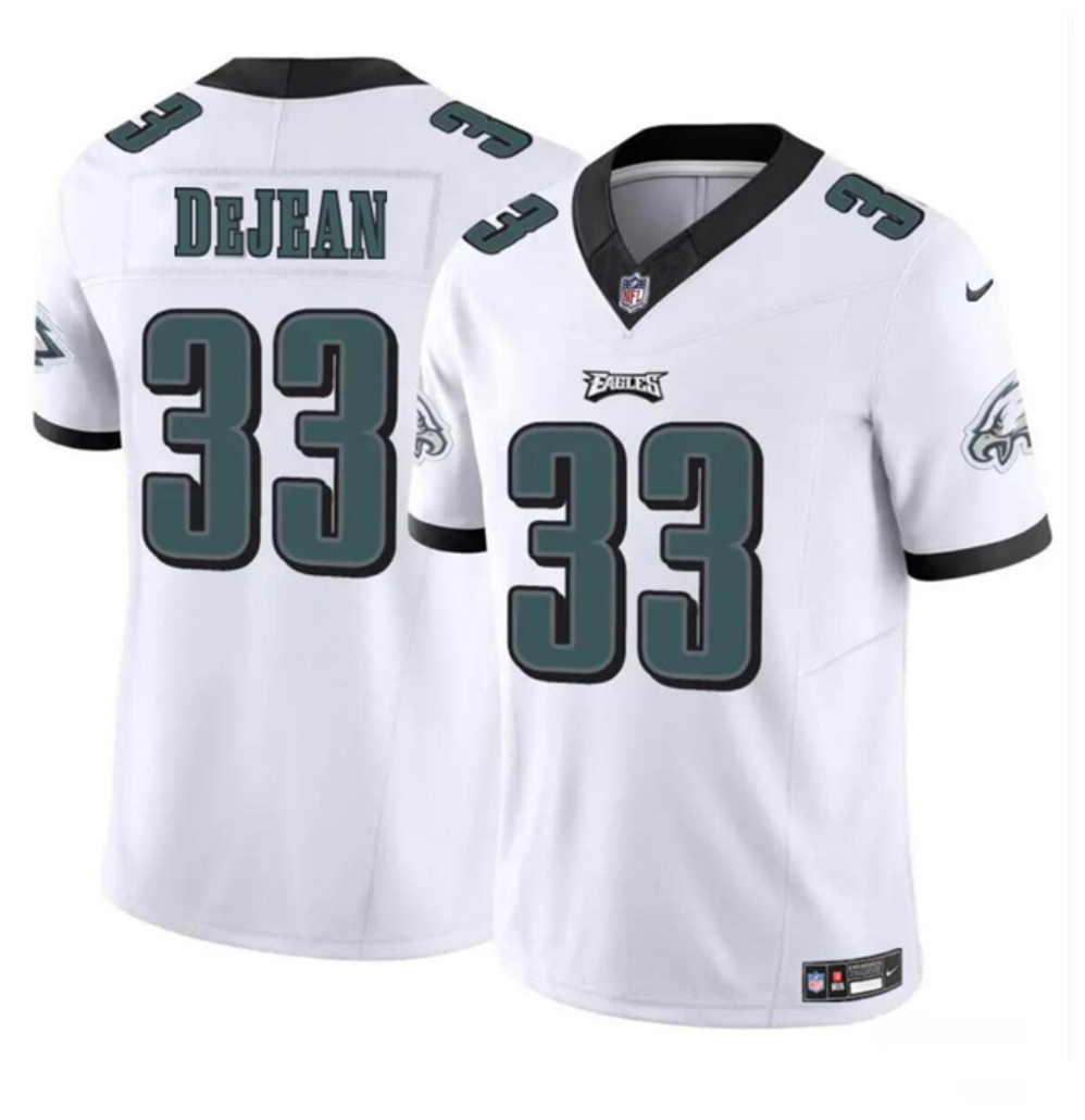 Men's Philadelphia Eagles #33 Cooper DeJean White 2024 Draft F.U.S.E Vapor Untouchable Limited Stitched Football Jersey Men's Philadelphia Eagles #33 Cooper DeJean White 2024 Draft F.U.S.E Vapor Untouchable Limited Stitched Football Jersey