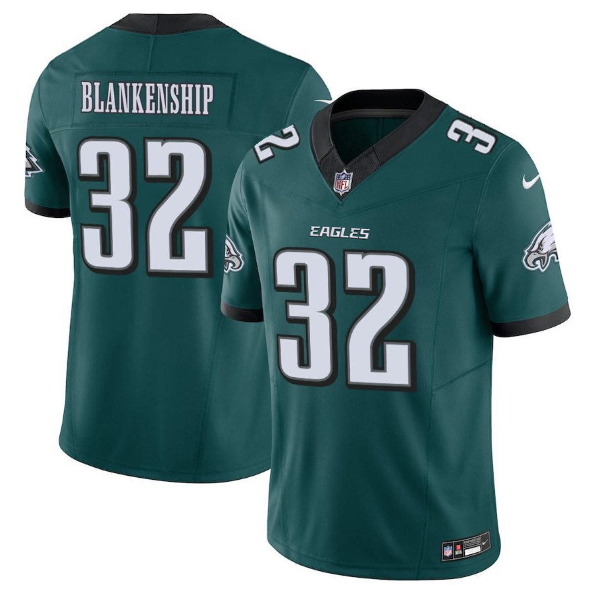 Men's Philadelphia Eagles #32 Reed Blankenship Green 2025 F.U.S.E. Vapor Untouchable Limited Throwback Stitched Football Jersey Men's Philadelphia Eagles #32 Reed Blankenship Green 2025 F.U.S.E. Vapor Untouchable Limited Throwback Stitched Football Jersey