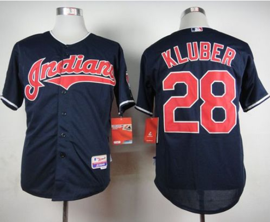 Indians #28 Corey Kluber Navy Cool Base Stitched MLB Jersey Indians #28 Corey Kluber Navy Cool Base Stitched MLB Jersey
