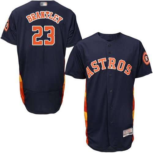 Astros #23 Michael Brantley Navy Blue Flexbase Authentic Collection Stitched MLB Jersey Astros #23 Michael Brantley Navy Blue Flexbase Authentic Collection Stitched MLB Jersey