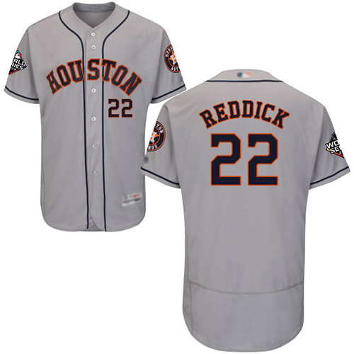 Astros #22 Josh Reddick Grey Flexbase Authentic Collection 2019 World Series Bound Stitched MLB Jersey