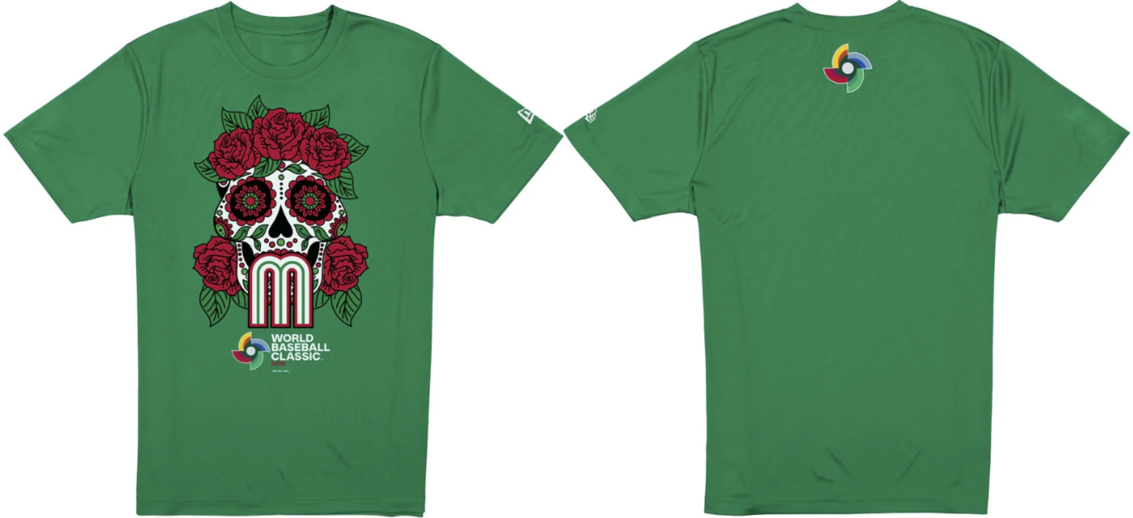 Men's Mexico 2026 World Baseball Classic Green T-Shirt Men's Mexico 2026 World Baseball Classic Green T-Shirt