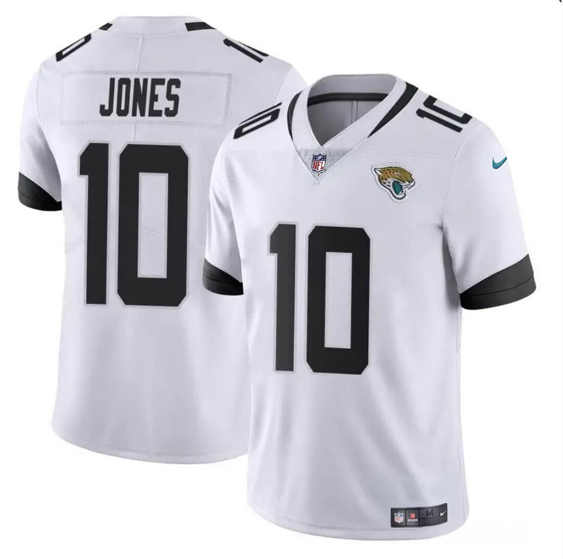 Men's Jacksonville Jaguars #10 Mac Jones White Vapor Untouchable Limited Stitched Jersey