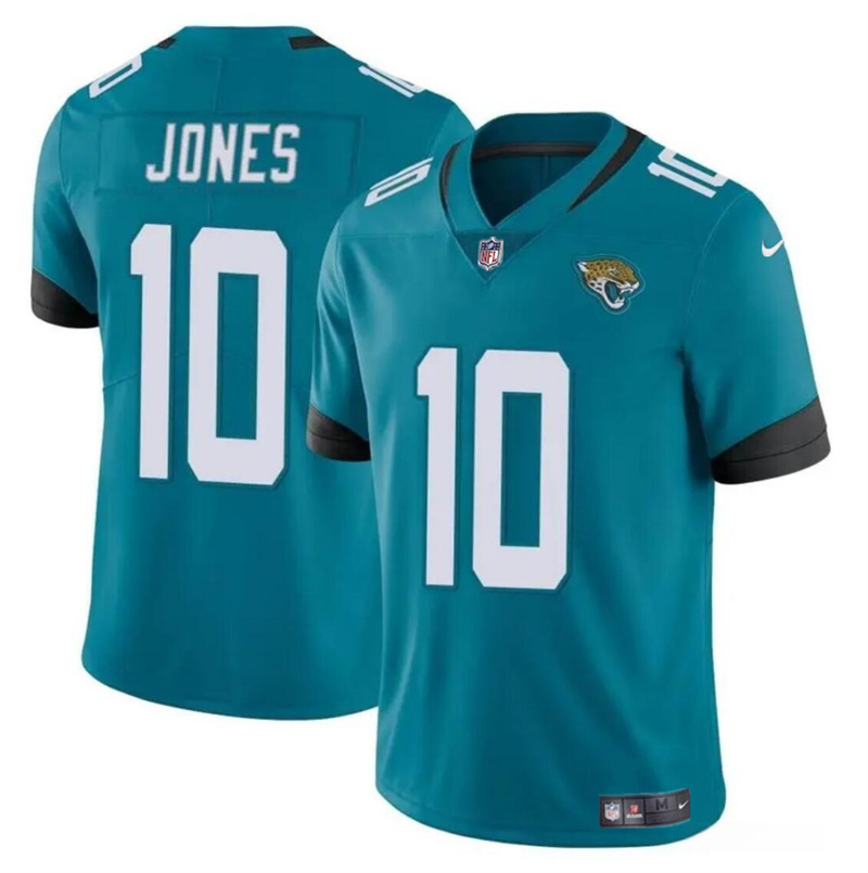 Men's Jacksonville Jaguars #10 Mac Jones Teal Vapor Untouchable Limited Stitched Jersey