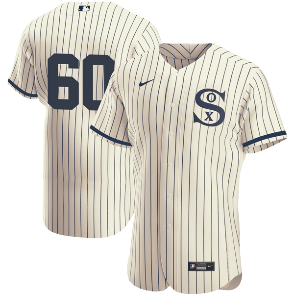 Men's Chicago White Sox #60 Dallas Keuchel 2021 Cream/Navy Field of Dreams