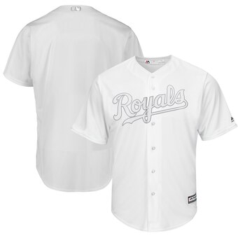 Kansas City Royals Blank Majestic 2019 Players' Weekend Cool Base Team Jersey White