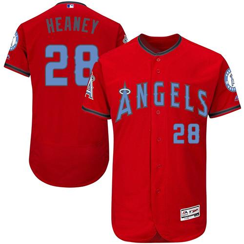 Angels of Anaheim #28 Andrew Heaney Red Flexbase Authentic Collection Father's Day Stitched MLB Jersey Angels of Anaheim #28 Andrew Heaney Red Flexbase Authentic Collection Father's Day Stitched MLB Jersey