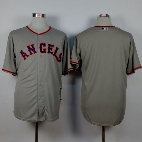 Angels of Anaheim Blank Grey 1965 Turn Back The Clock Stitched MLB Jersey Angels of Anaheim Blank Grey 1965 Turn Back The Clock Stitched MLB Jersey