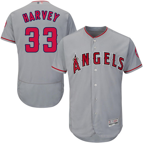Angels of Anaheim #33 Matt Harvey Grey Flexbase Authentic Collection Stitched MLB Jersey Angels of Anaheim #33 Matt Harvey Grey Flexbase Authentic Collection Stitched MLB Jersey