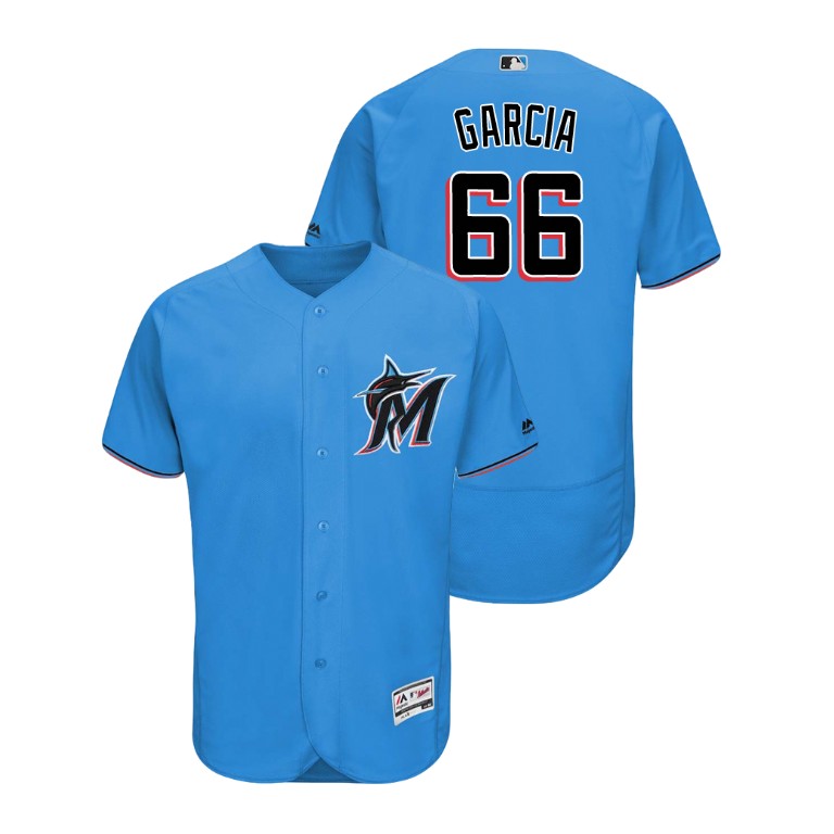 marlins #66 Jarlin Garcia Blue Alternate 2019 Authentic Collection Flex Base Stitched MLB Jersey