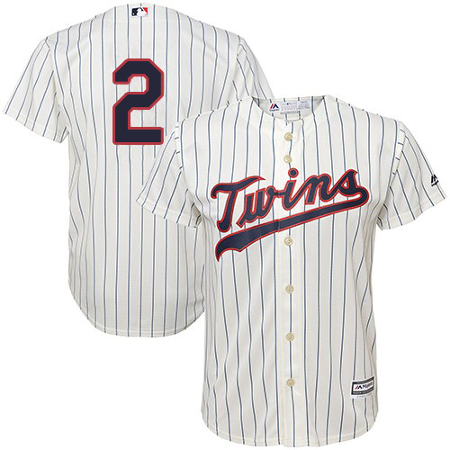 Twins #2 Luis Arraez Cream Strip Cool Base Stitched MLB Jersey