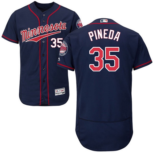 Twins #35 Michael Pineda Navy Blue Flexbase Authentic Collection Stitched MLB Jersey