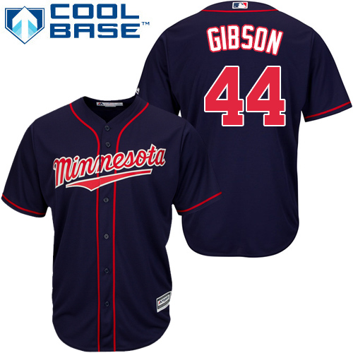 Twins #44 Kyle Gibson Navy Blue Cool Base Stitched MLB Jersey
