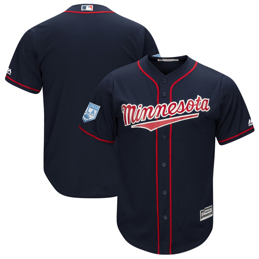 Twins Blank Navy 2019 Spring Training Cool Base Stitched MLB Jersey