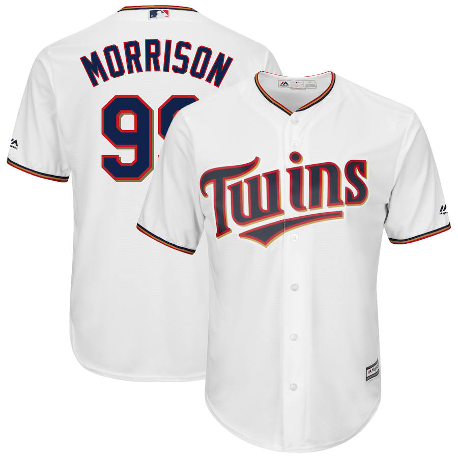 Minnesota Twins #99 Logan Morrison Majestic Home Cool Base Player Jersey White