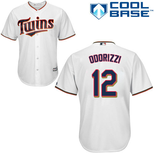 Twins #12 Jake Odorizzi White Cool Base Stitched MLB Jersey