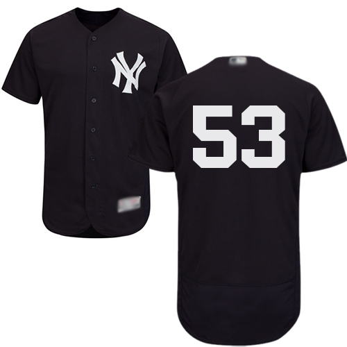 Yankees #53 Zach Britton Navy Blue Flexbase Authentic Collection Stitched MLB Jersey Yankees #53 Zach Britton Navy Blue Flexbase Authentic Collection Stitched MLB Jersey