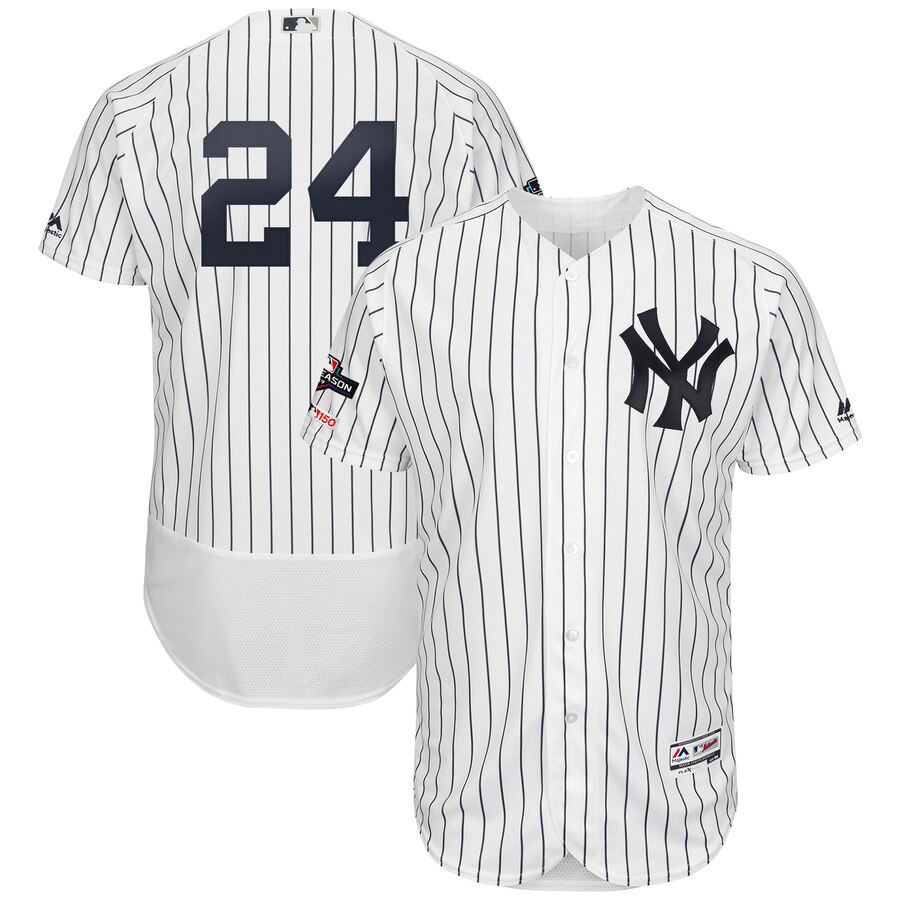 New York Yankees #24 Gary Sanchez Majestic 2019 Postseason Authentic ...