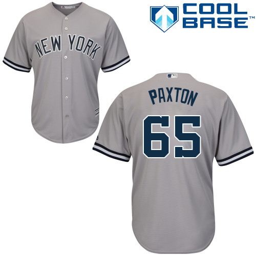 Yankees #65 James Paxton Grey New Cool Base Stitched MLB Jersey