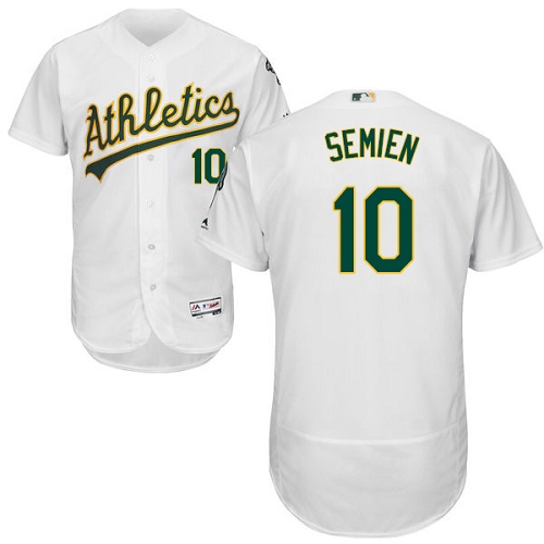 Athletics #10 Marcus Semien White Flexbase Authentic Collection Stitched MLB Jersey