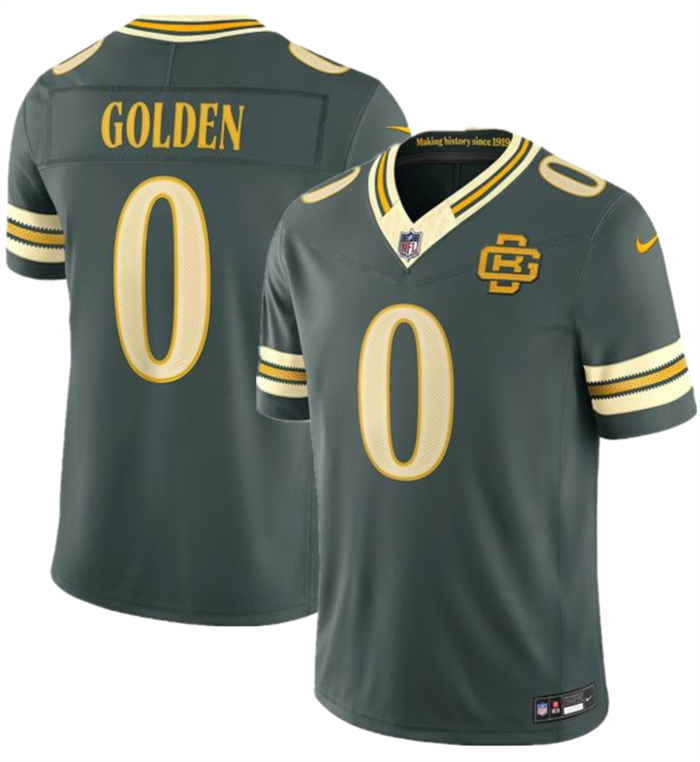 Men's Green Bay Packers #0 Matthew Golden Dark Green 2026 F.U.S.E. Rivalries Collection Limited Stitched Football Jersey