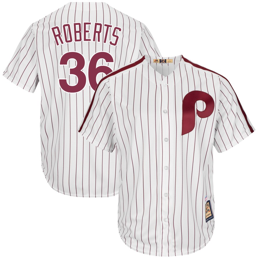 Philadelphia Phillies #36 Robin Roberts Majestic Cooperstown Collection Cool Base Player Jersey White