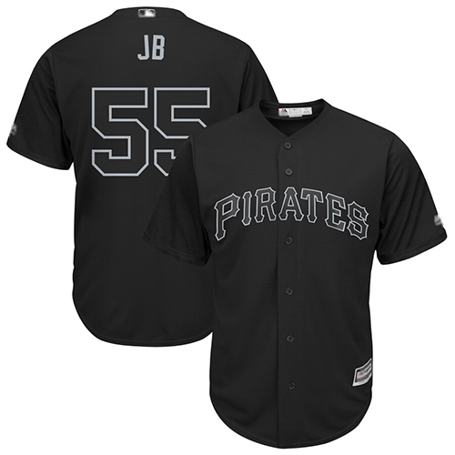 Pirates #55 Josh Bell Black "JB" Players Weekend Cool Base Stitched MLB Jersey