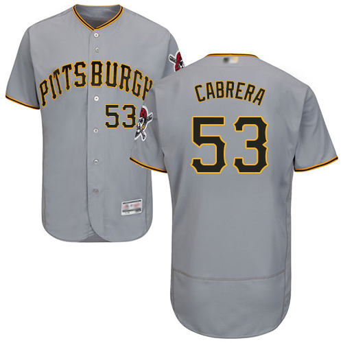 Pirates #53 Melky Cabrera Grey Flexbase Authentic Collection Stitched MLB Jersey