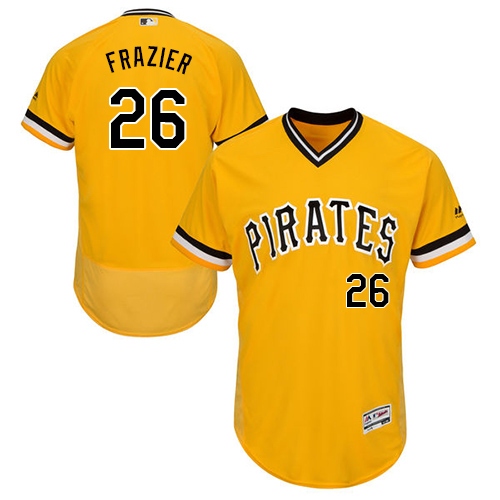 Pirates #26 Adam Frazier Gold Flexbase Authentic Collection Stitched MLB Jersey