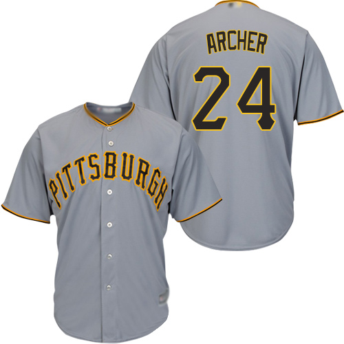Pirates #24 Chris Archer Grey New Cool Base Stitched MLB Jersey