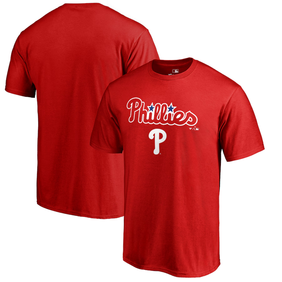 Men's Philadelphia Phillies Red T-Shirt（1pc Limited Per Order）