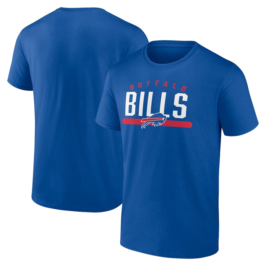 Men's Buffalo Bills Blue T-Shirt（1pc Limited Per Order）
