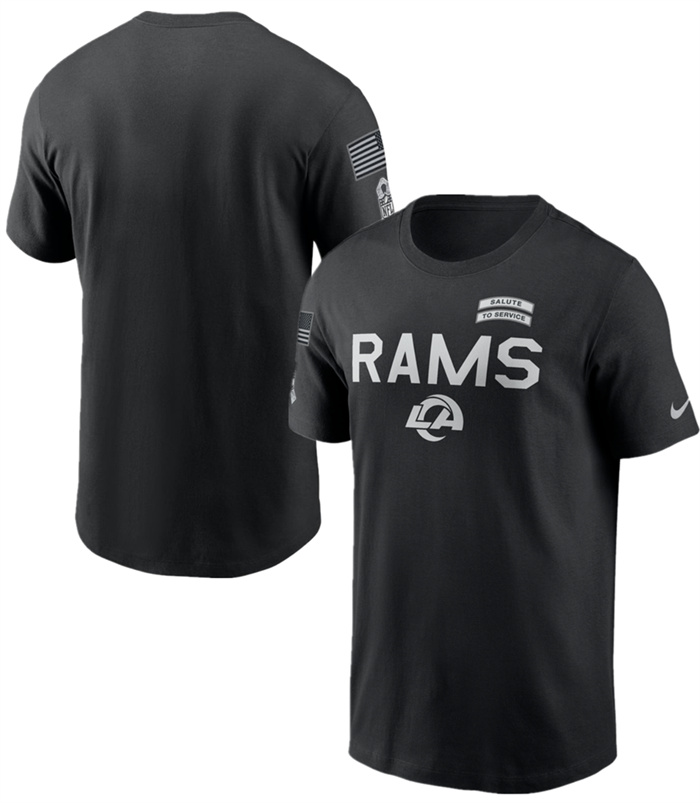 Men's Los Angeles Rams Black 2026 Salute to Service Sideline Dri-FIT T-Shirt