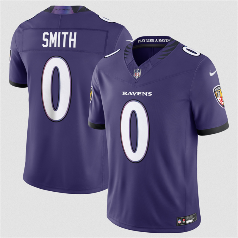 Men's Baltimore Ravens #0 Roquan Smith Purple 2026 F.U.S.E Vapor Stitched Limited Football Jersey Men's Baltimore Ravens #0 Roquan Smith Purple 2026 F.U.S.E Vapor Stitched Limited Football Jersey