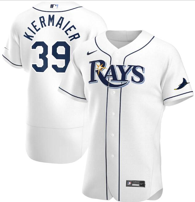 Men's Tampa Bay Rays #39 Kevin Kiermaier White MLB Flex Base Stitched Jersey