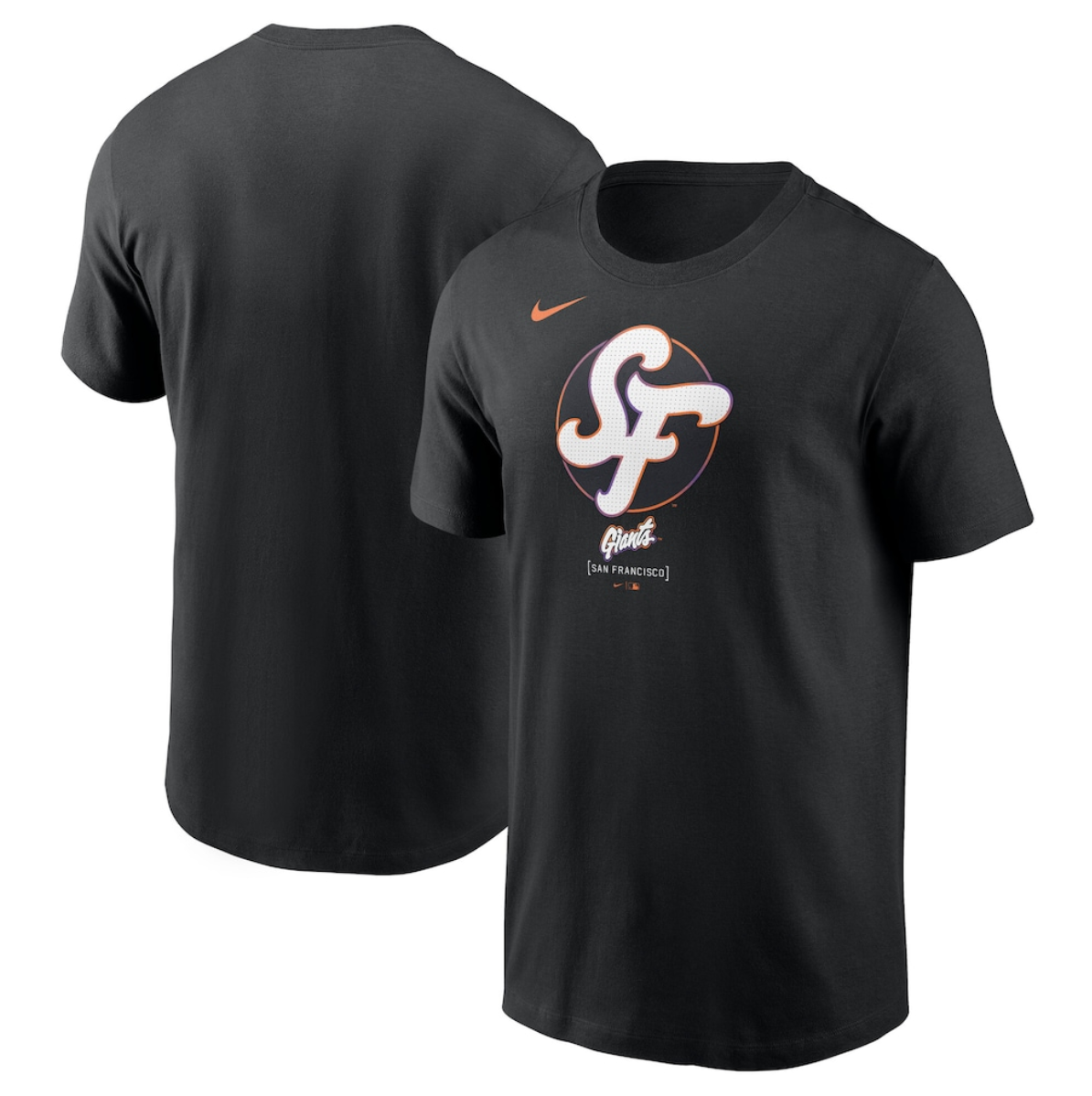Men's San Francisco Giants Black 2025 City Connect Large Logo T-Shirt Men's San Francisco Giants Black 2025 City Connect Large Logo T-Shirt