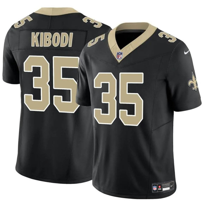Men's New Orleans Saints #35 Jacob Kibodi Black F.U.S.E Vapor Limited Stitched Football Jersey Men's New Orleans Saints #35 Jacob Kibodi Black F.U.S.E Vapor Limited Stitched Football Jersey